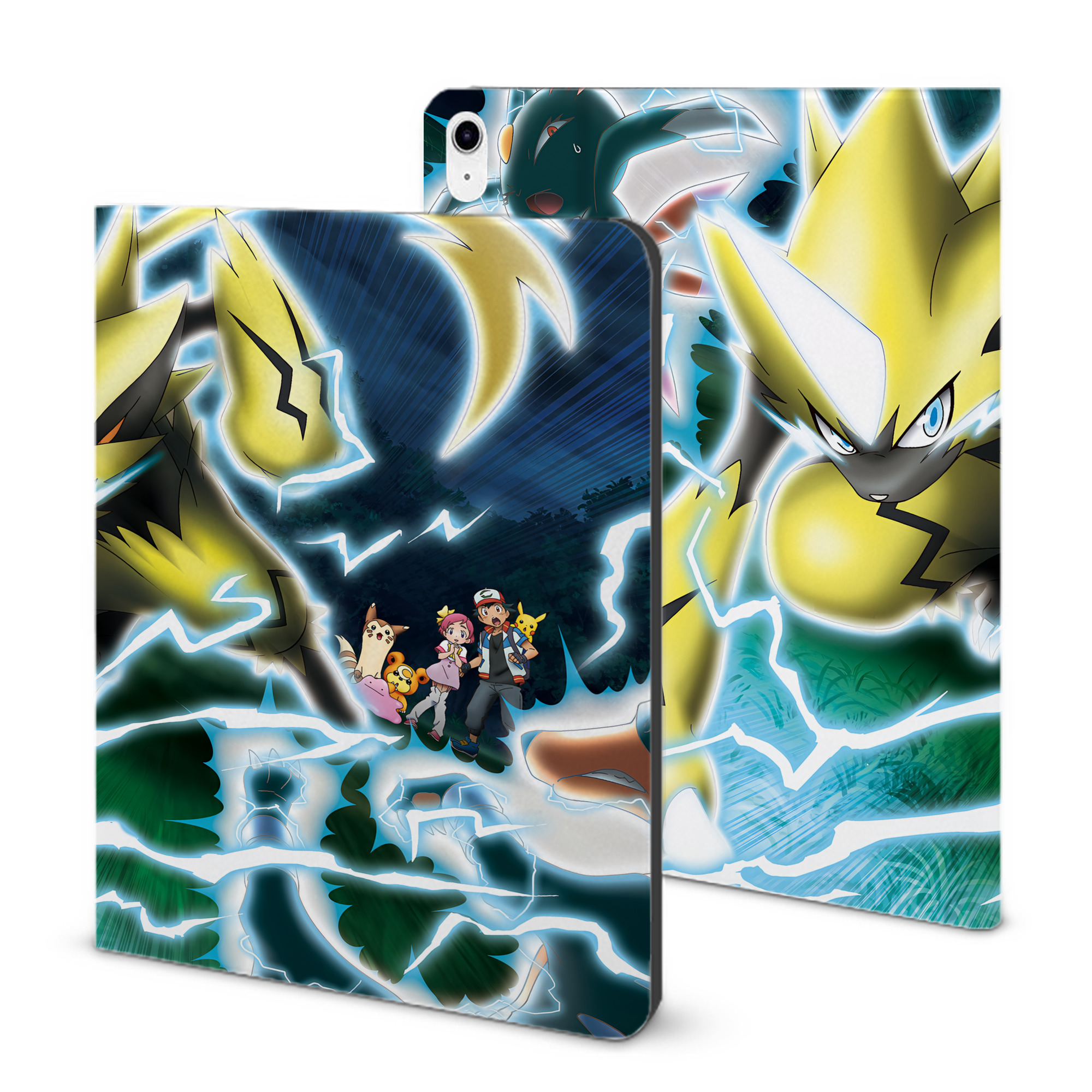 （画像用） ポケットモンスター Pokémon IPad ケース ブック型 PUレザー TPU 耐衝撃 軽量 薄型 ペン収納なし 全面保護 IPad 各モデル対応